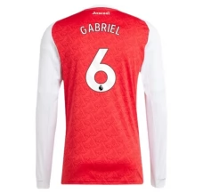 Maillot de Foot Arsenal Gabriel 6 Tenue Domicile 2025/26 Manche Longue