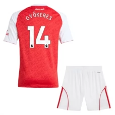 Maillot de Foot Arsenal Gyökeres 14 Enfant Tenue Domicile 2025/26