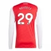 Maillot de Foot Arsenal Havertz 29 Tenue Domicile 2025/26 Manche Longue