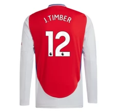Maillot de Foot Arsenal J.Timber 12 Tenue Domicile 2024/25 Manche Longue