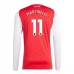 Maillot de Foot Arsenal Martinelli 11 Tenue Domicile 2025/26 Manche Longue