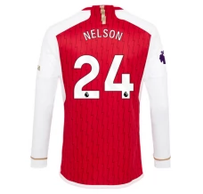 Maillot de Foot Arsenal Nelson 24 Tenue Domicile 2023/24 Manche Longue