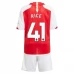 Maillot de Foot Arsenal Rice 41 Enfant Tenue Domicile 2023/24