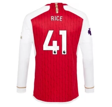 Maillot de Foot Arsenal Rice 41 Tenue Domicile 2023/24 Manche Longue