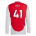 Maillot de Foot Arsenal Rice 41 Tenue Domicile 2024/25 Manche Longue