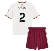 Maillot de Foot Arsenal Saliba 2 Enfant Tenue Third 2025/26