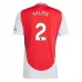 Maillot de Foot Arsenal Saliba 2 Tenue Domicile 2024/25