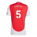 Maillot de Foot Arsenal Thomas 5 Tenue Domicile 2024/25