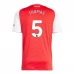 Maillot de Foot Arsenal Thomas 5 Tenue Domicile 2025/26