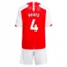 Maillot de Foot Arsenal White 4 Enfant Tenue Domicile 2023/24