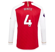 Maillot de Foot Arsenal White 4 Tenue Domicile 2023/24 Manche Longue
