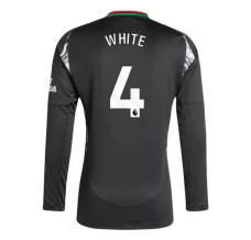 Maillot de Foot Arsenal White 4 Tenue Extérieur 2024/25 Manche Longue
