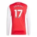 Maillot de Foot Arsenal Zinchenko 17 Tenue Domicile 2025/26 Manche Longue