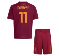 Maillot de Foot AS Roma Dovbyk 11 Enfant Tenue Domicile 2025/26