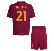 Maillot de Foot AS Roma Dybala 21 Enfant Tenue Domicile 2025/26