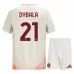 Maillot de Foot AS Roma Dybala 21 Enfant Tenue Extérieur 2024/25