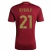 Maillot de Foot AS Roma Dybala 21 Tenue Domicile 2024/25