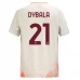 Maillot de Foot AS Roma Dybala 21 Tenue Extérieur 2024/25