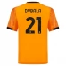 Maillot de Foot AS Roma Dybala 21 Tenue Extérieur 2025/26