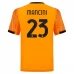 Maillot de Foot AS Roma Mancini 23 Tenue Extérieur 2025/26
