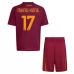 Maillot de Foot AS Roma Manu Kone 17 Enfant Tenue Domicile 2025/26