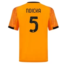 Maillot de Foot AS Roma Ndicka 5 Tenue Extérieur 2025/26