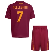 Maillot de Foot AS Roma Pellegrini 7 Enfant Tenue Domicile 2025/26