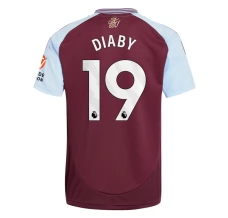 Maillot de Foot Aston Villa Diaby 19 Tenue Domicile 2024/25