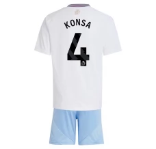 Maillot de Foot Aston Villa Konsa 4 Enfant Tenue Extérieur 2024/25