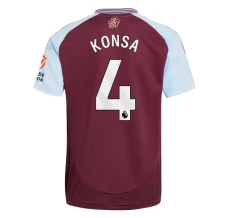 Maillot de Foot Aston Villa Konsa 4 Tenue Domicile 2024/25
