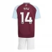 Maillot de Foot Aston Villa Pau 14 Enfant Tenue Domicile 2024/25