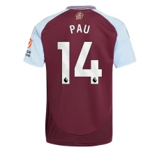 Maillot de Foot Aston Villa Pau 14 Tenue Domicile 2024/25