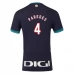 Maillot de Foot Athletic Bilbao Paredes 4 Tenue Extérieur 2025/26