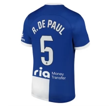 Maillot de Foot Atlético Madrid R. De Paul 5 Tenue Extérieur 2023/24