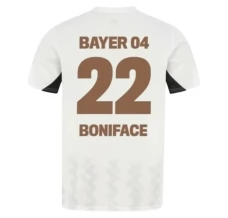 Maillot de Foot Bayer 04 Leverkusen Boniface 22 Tenue Extérieur 2024/25