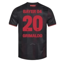 Maillot de Foot Bayer 04 Leverkusen Grimaldo 20 Tenue Domicile 2025/26