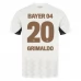 Maillot de Foot Bayer 04 Leverkusen Grimaldo 20 Tenue Extérieur 2024/25