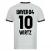 Maillot de Foot Bayer 04 Leverkusen Wirtz 10 Tenue Extérieur 2023/24