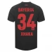 Maillot de Foot Bayer 04 Leverkusen Xhaka 34 Tenue Domicile 2023/24
