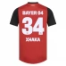 Maillot de Foot Bayer 04 Leverkusen Xhaka 34 Tenue Domicile 2024/25