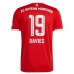 Maillot de Foot Bayern Munich Davies 19 Tenue Domicile 2022/23