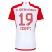 Maillot de Foot Bayern Munich Davies 19 Tenue Domicile 2023/24