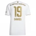 Maillot de Foot Bayern Munich Davies 19 Tenue Extérieur 2022/23 Maillot de Foot Bayern Munich Davies 19 Tenue Extérieur 2022/23