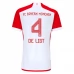 Maillot de Foot Bayern Munich De Ligt 4 Tenue Domicile 2023/24
