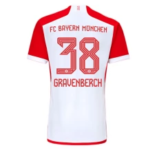 Maillot de Foot Bayern Munich Gravenberch 38 Tenue Domicile 2023/24