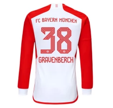 Maillot de Foot Bayern Munich Gravenberch 38 Tenue Domicile 2023/24 Manche Longue Maillot de Foot Bayern Munich Gravenberch 38 Tenue Domicile 2023/24 Manche Longue