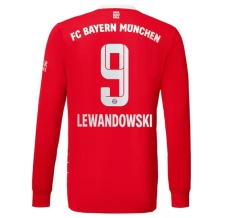 Maillot de Foot Bayern Munich Lewandowski 9 Tenue Domicile 2022/23 Manche Longue