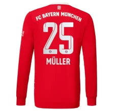 Maillot de Foot Bayern Munich Müller 25 Tenue Domicile 2022/23 Manche Longue