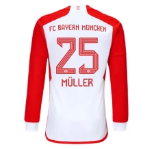 Maillot de Foot Bayern Munich Müller 25 Tenue Domicile 2023/24 Manche Longue