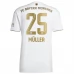 Maillot de Foot Bayern Munich Müller 25 Tenue Extérieur 2022/23